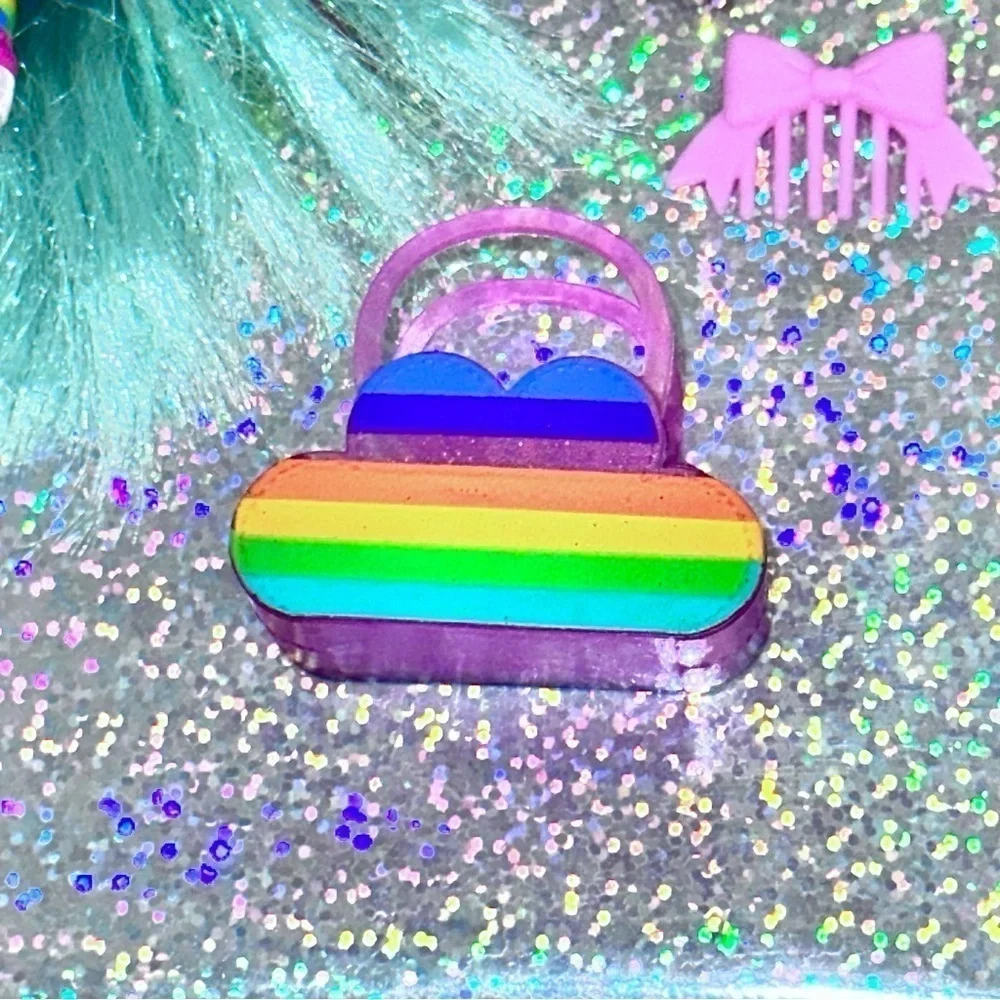 L.O.L. SURPRISE! Rare Hairgoals Rainbow Raver Big/Lil Sis Dolls Outfit Bag